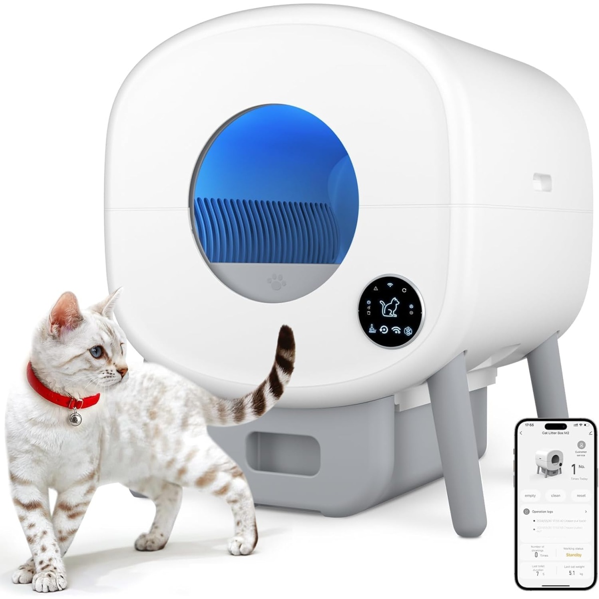 Cumrige Automatic Self-Cleaning Cat Litter Box